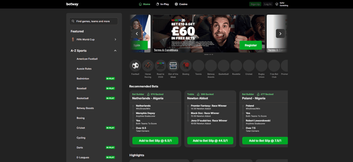 Betway Bet